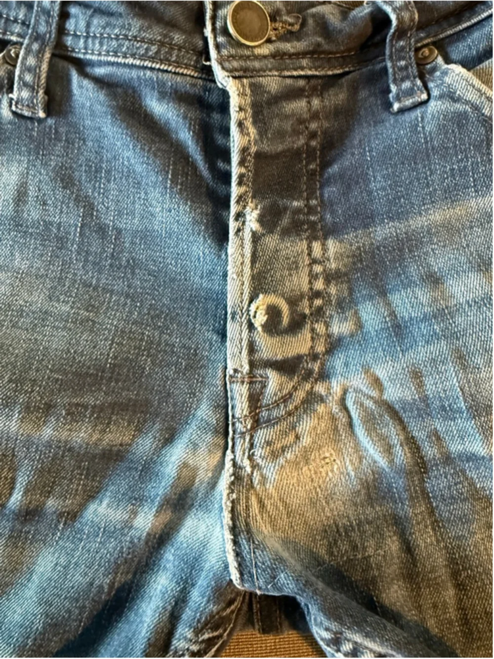 Jack & Jones men's slim fit jeans blue stone wash button fly 31x32 - Picture 7 of 13